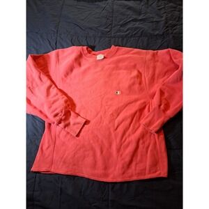 Vintage Champion Reverse Weave Sweatshirt Pink Large Made in USA Mens C Logo